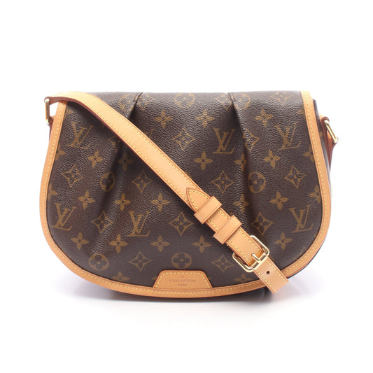 メニルモンタンPM モノグラム ショルダーバッグ PVC レザー ブラウン ルイヴィトン バッグ LOUIS VUITTON