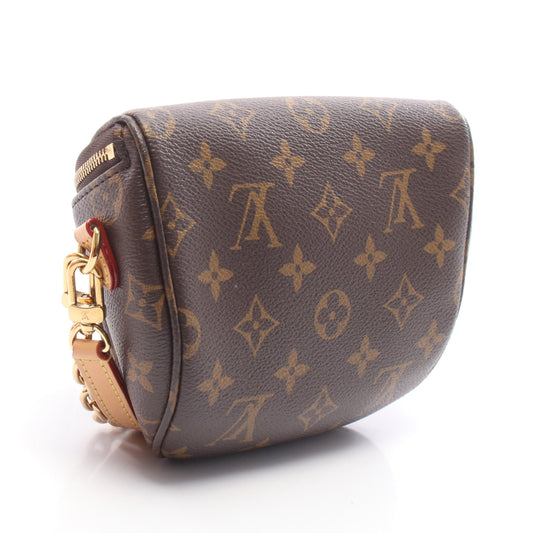 ミニ バムバッグ モノグラム 2WAY チェーンハンドバッグ PVC レザー ブラウン ルイヴィトン バッグ LOUIS VUITTON