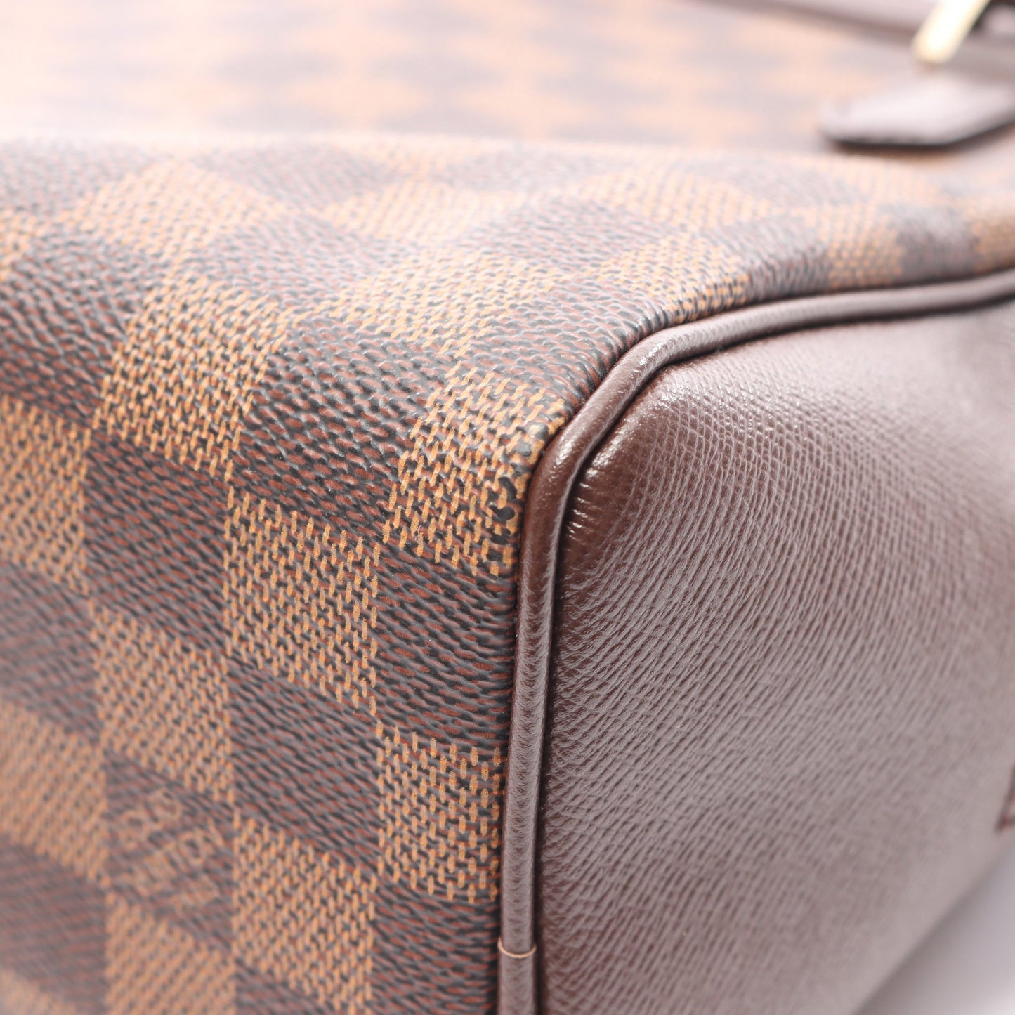ブレラ ダミエエベヌ ハンドバッグ PVC レザー ブラウン ルイヴィトン バッグ LOUIS VUITTON