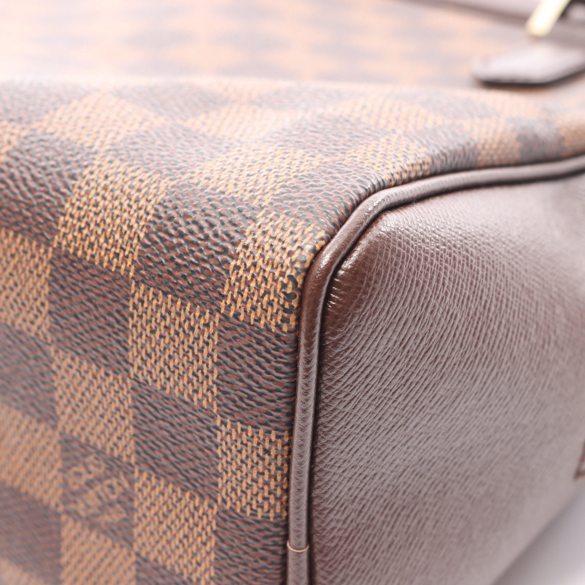 ブレラ ダミエエベヌ ハンドバッグ PVC レザー ブラウン ルイヴィトン バッグ LOUIS VUITTON