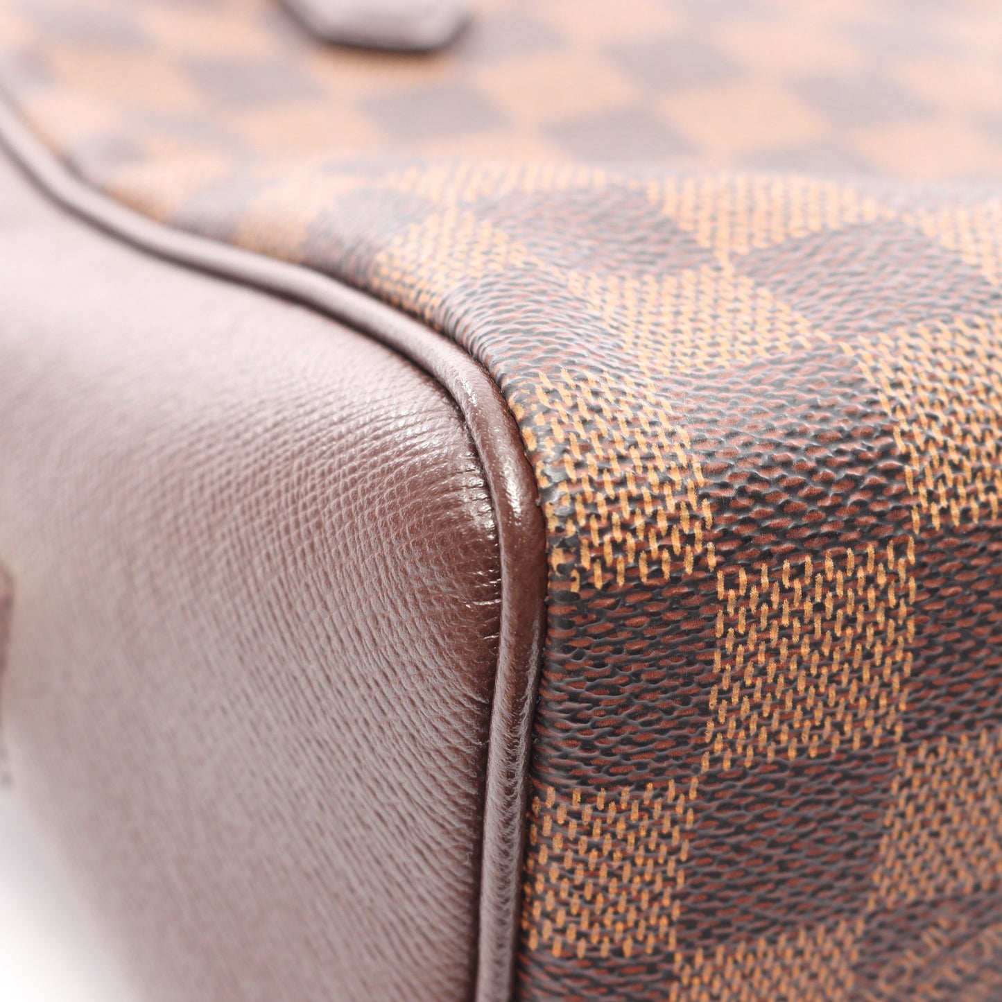 ブレラ ダミエエベヌ ハンドバッグ PVC レザー ブラウン ルイヴィトン バッグ LOUIS VUITTON