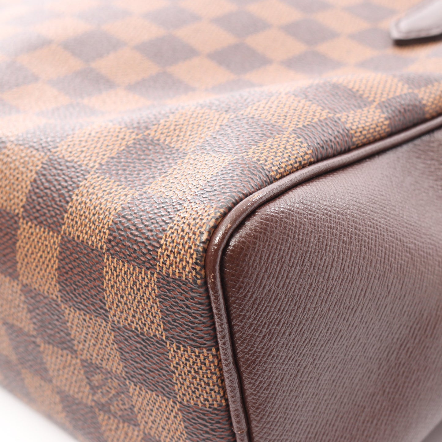 ブレラ ダミエエベヌ ハンドバッグ PVC レザー ブラウン ルイヴィトン バッグ LOUIS VUITTON