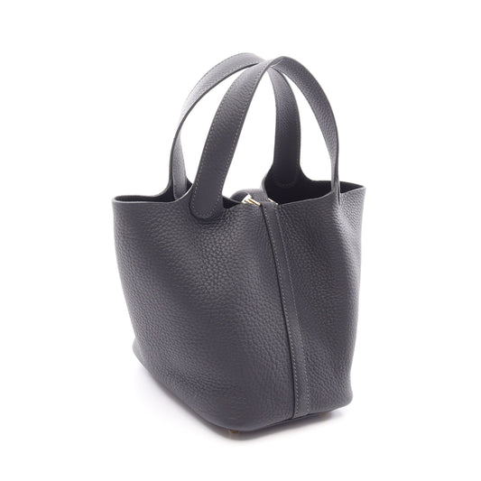 ピコタンロックPM キャバン ハンドバッグ トリヨンクレマンス ダークネイビー ゴールド金具 K刻印 エルメス バッグ HERMES