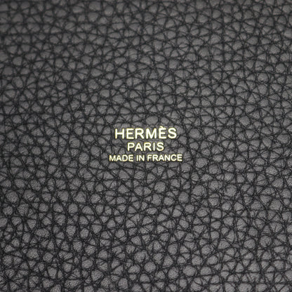 ピコタンロックPM ハンドバッグ トリヨンクレマンス ブラック ゴールド金具 Z刻印 エルメス バッグ HERMES