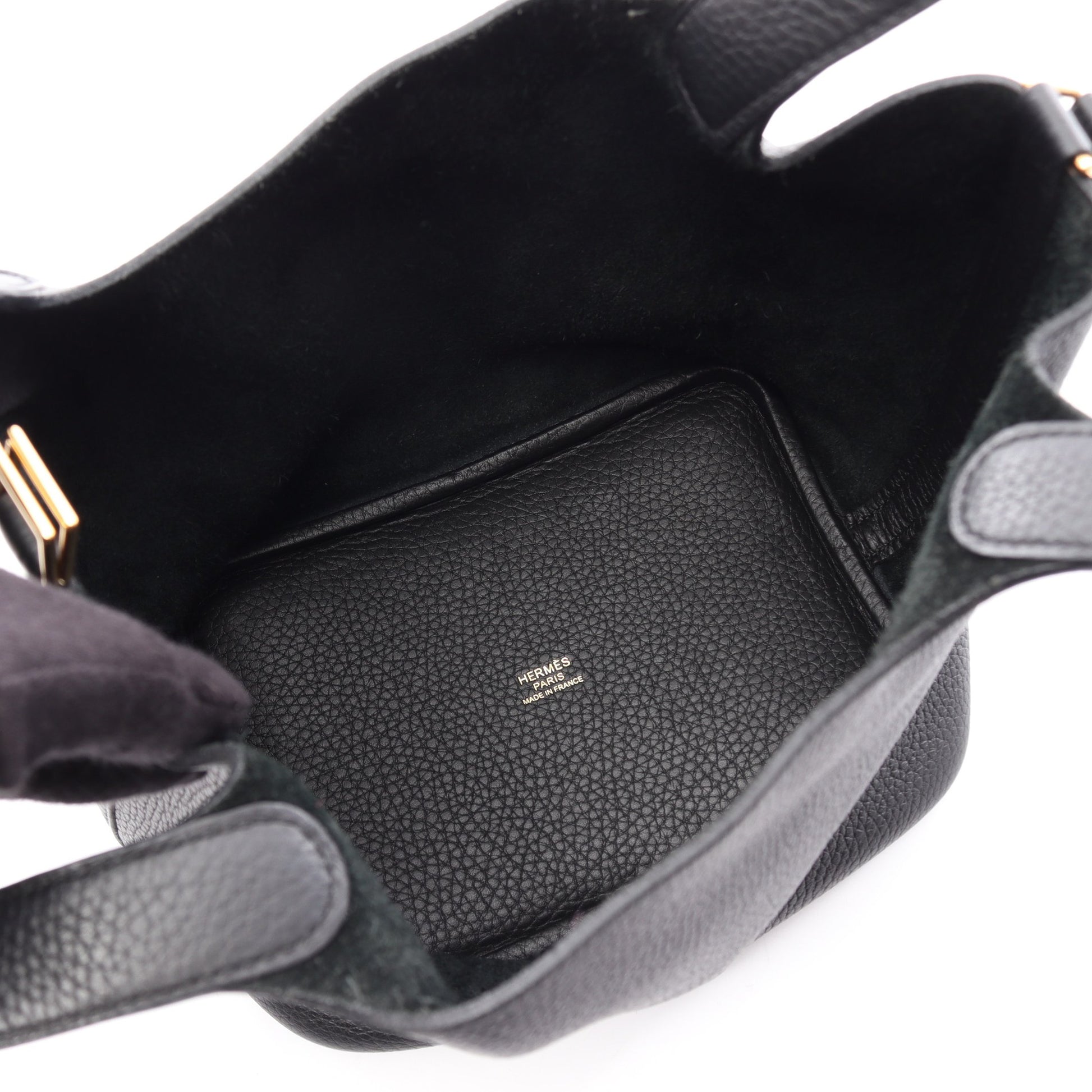 ピコタンロックPM ハンドバッグ トリヨンクレマンス ブラック ゴールド金具 Z刻印 エルメス バッグ HERMES