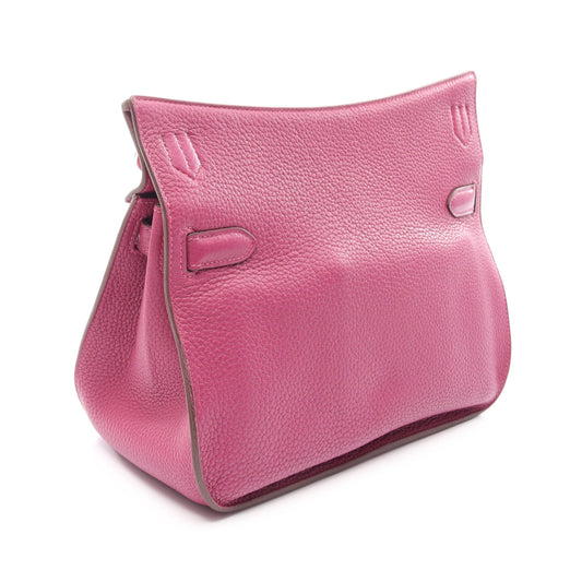 ジプシエール28 トスカ ショルダーバッグ トリヨンクレマンス ピンクパープル シルバー金具 □O刻印 エルメス バッグ HERMES