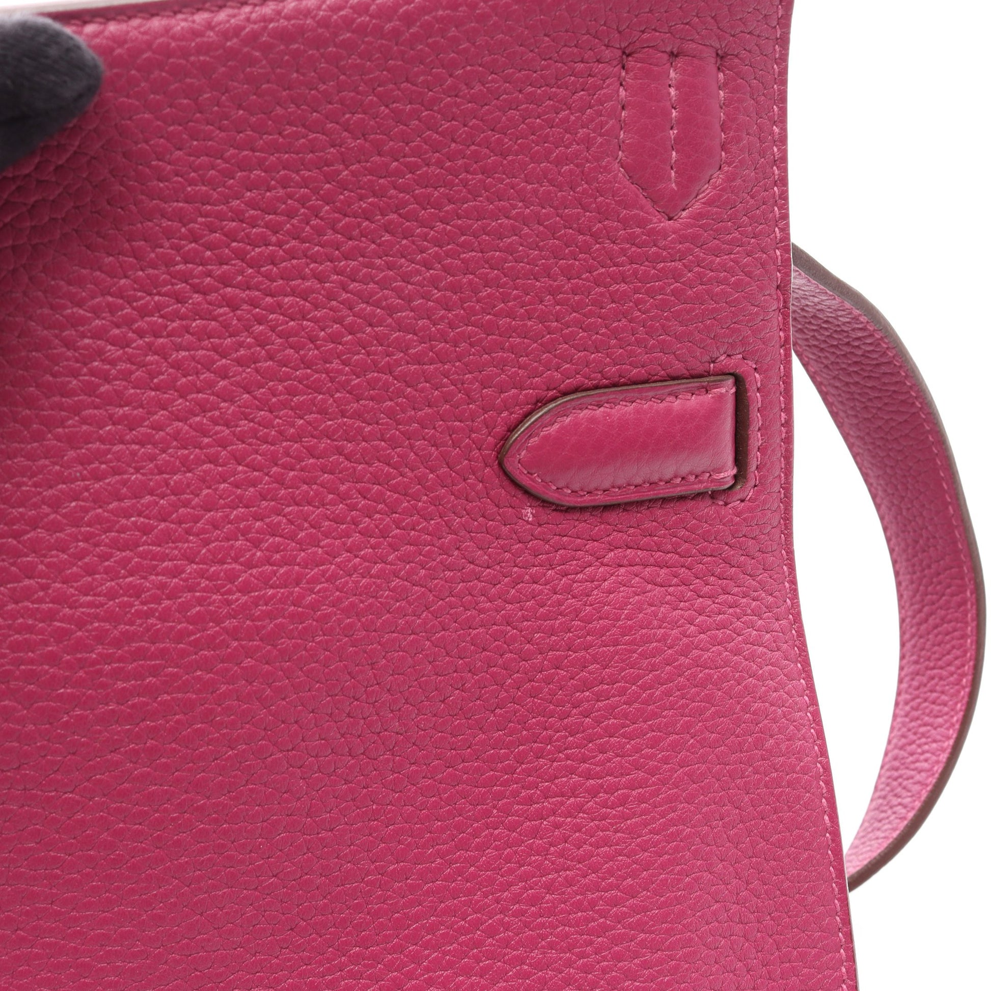ジプシエール28 トスカ ショルダーバッグ トリヨンクレマンス ピンクパープル シルバー金具 □O刻印 エルメス バッグ HERMES