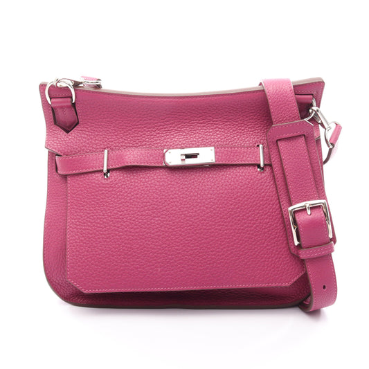 ジプシエール28 トスカ ショルダーバッグ トリヨンクレマンス ピンクパープル シルバー金具 □O刻印 エルメス バッグ HERMES