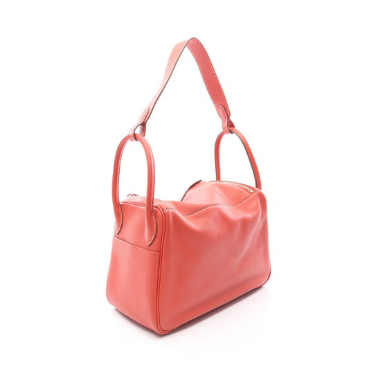 リンディ30 ロージー ショルダーバッグ ヴォースイフト コーラルオレンジ シルバー金具 □R刻印 エルメス バッグ HERMES