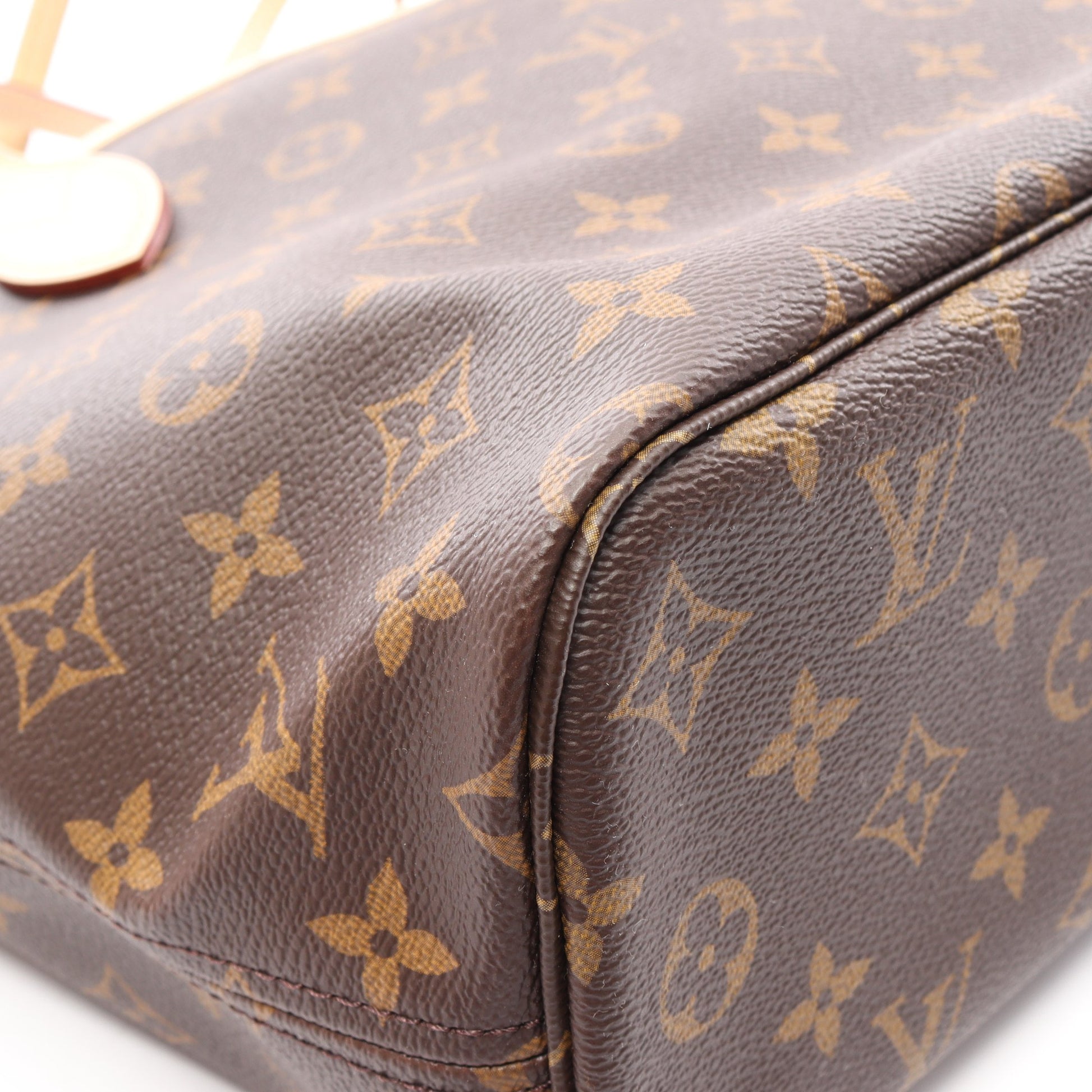 ネヴァーフルPM モノグラム ハンドバッグ トートバッグ PVC レザー ブラウン ルイヴィトン バッグ LOUIS VUITTON