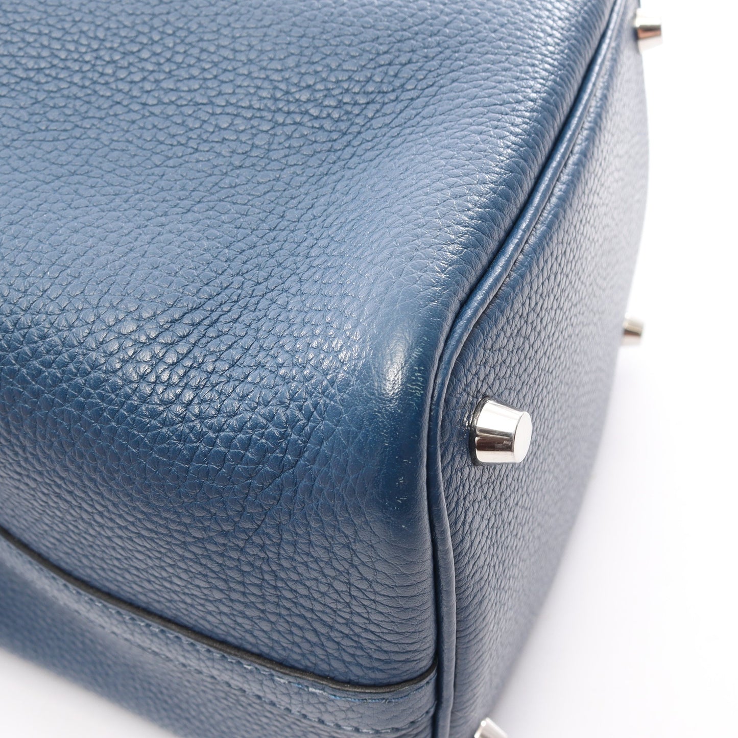 ピコタンロックPM ハンドバッグ トリヨンクレマンス ブルー シルバー金具 Y刻印 エルメス バッグ HERMES