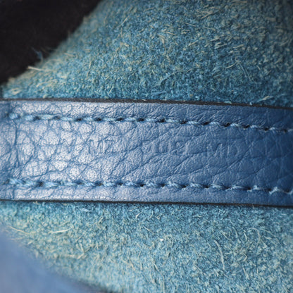 ピコタンロックPM ハンドバッグ トリヨンクレマンス ブルー シルバー金具 Y刻印 エルメス バッグ HERMES
