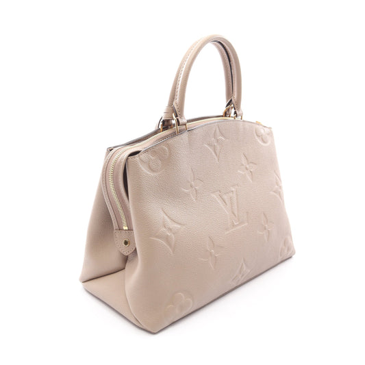 グラン パレMM モノグラムアンプラント トゥルトレール 2WAY ハンドバッグ レザー グレーベージュ ルイヴィトン バッグ LOUIS VUITTON