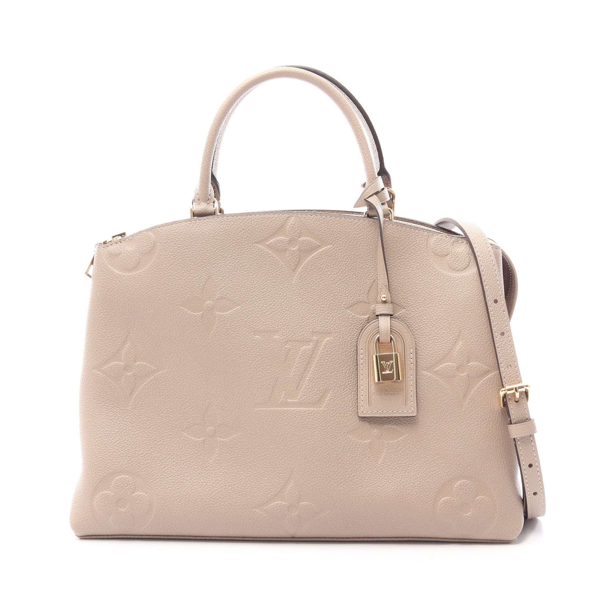 グラン パレMM モノグラムアンプラント トゥルトレール 2WAY ハンドバッグ レザー グレーベージュ ルイヴィトン バッグ LOUIS VUITTON