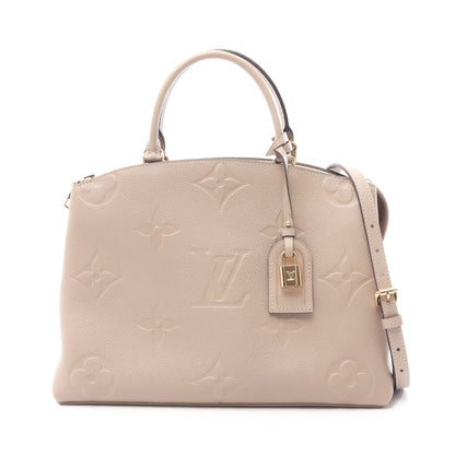グラン パレMM モノグラムアンプラント トゥルトレール 2WAY ハンドバッグ レザー グレーベージュ ルイヴィトン バッグ LOUIS VUITTON
