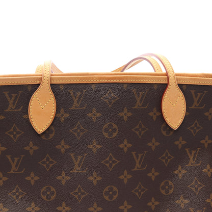 ネヴァーフルMM モノグラム ショルダーバッグ トートバッグ PVC レザー ブラウン ルイヴィトン バッグ LOUIS VUITTON