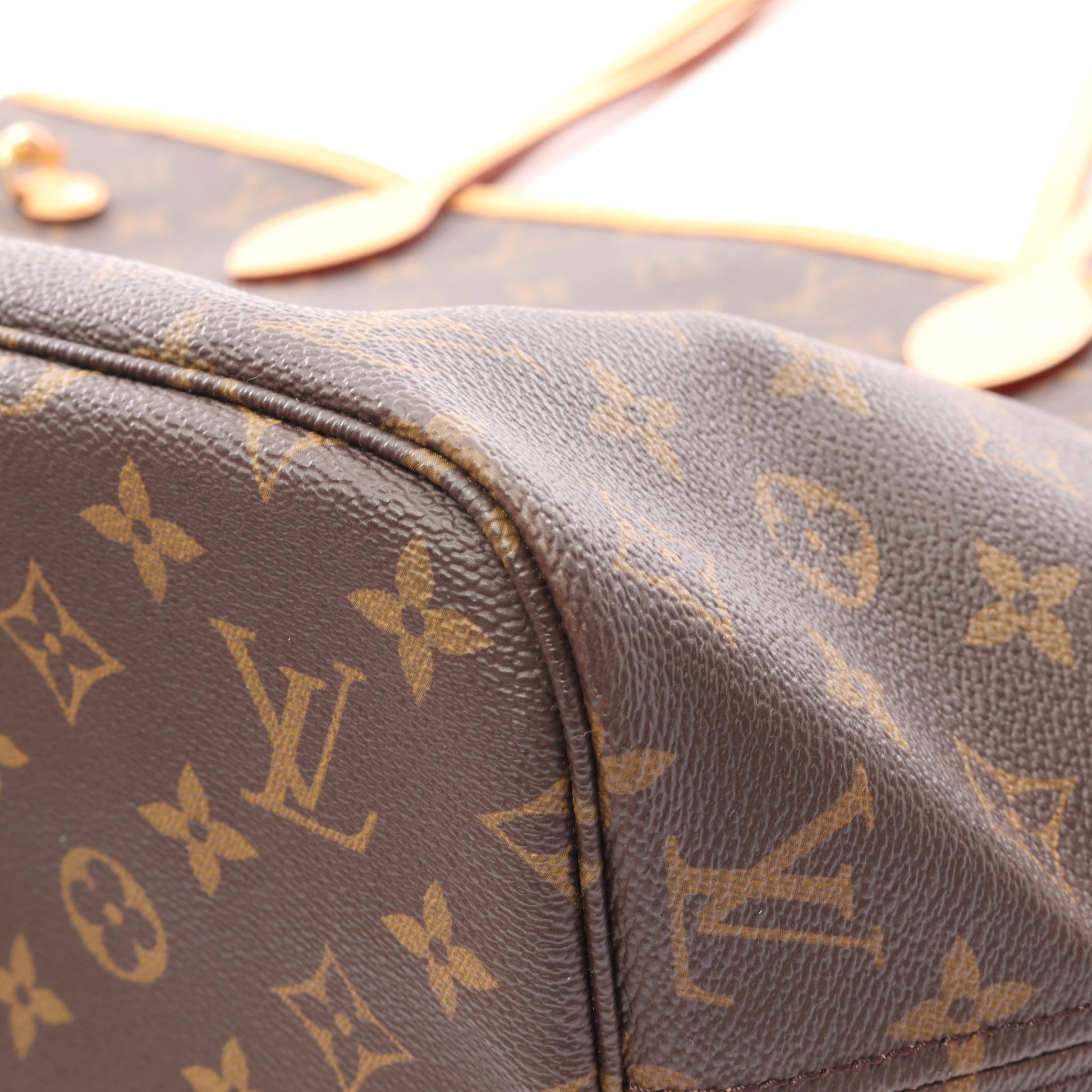 ネヴァーフルMM モノグラム ショルダーバッグ トートバッグ PVC レザー ブラウン ルイヴィトン バッグ LOUIS VUITTON
