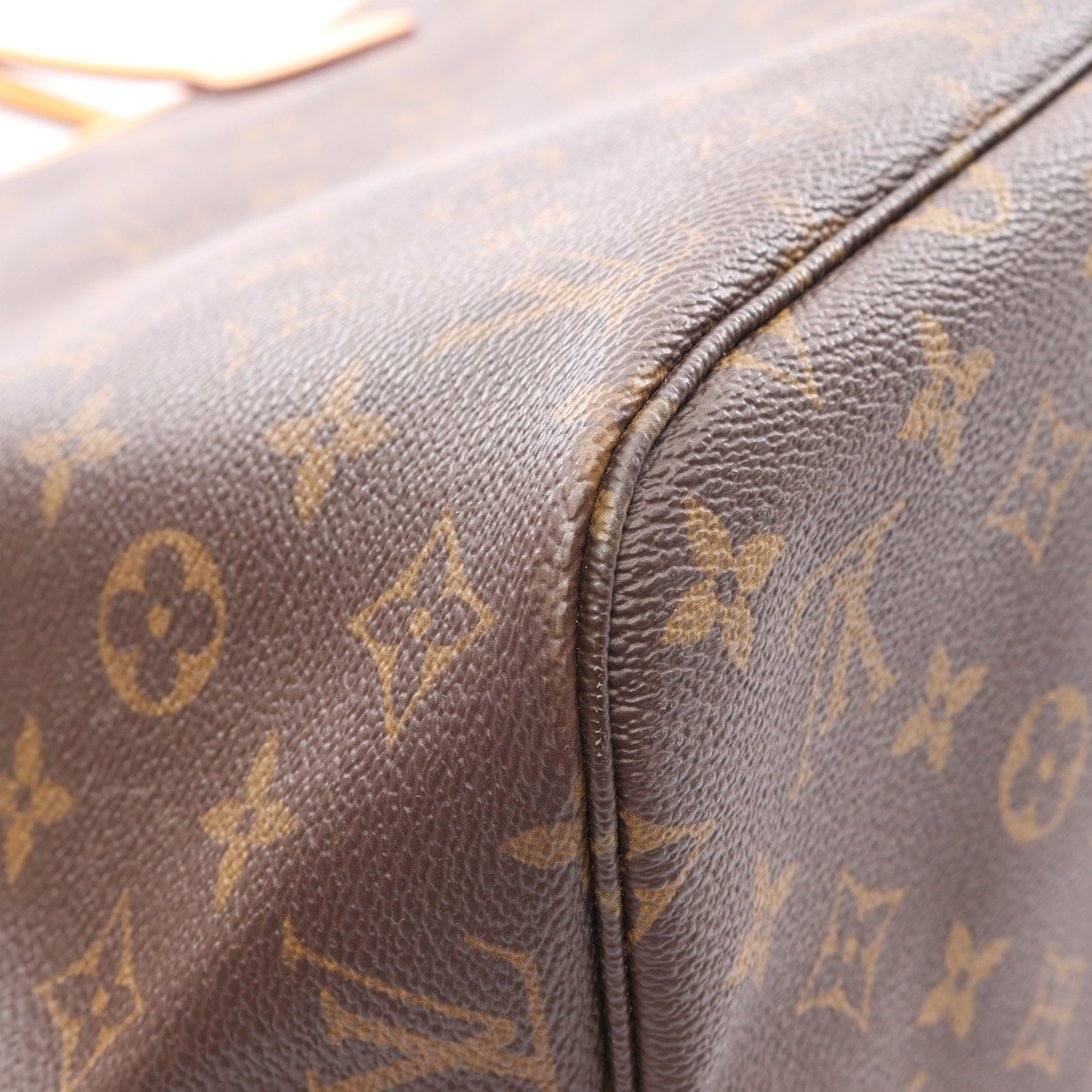 ネヴァーフルMM モノグラム ショルダーバッグ トートバッグ PVC レザー ブラウン ルイヴィトン バッグ LOUIS VUITTON