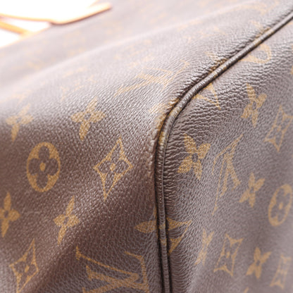 ネヴァーフルMM モノグラム ショルダーバッグ トートバッグ PVC レザー ブラウン ルイヴィトン バッグ LOUIS VUITTON