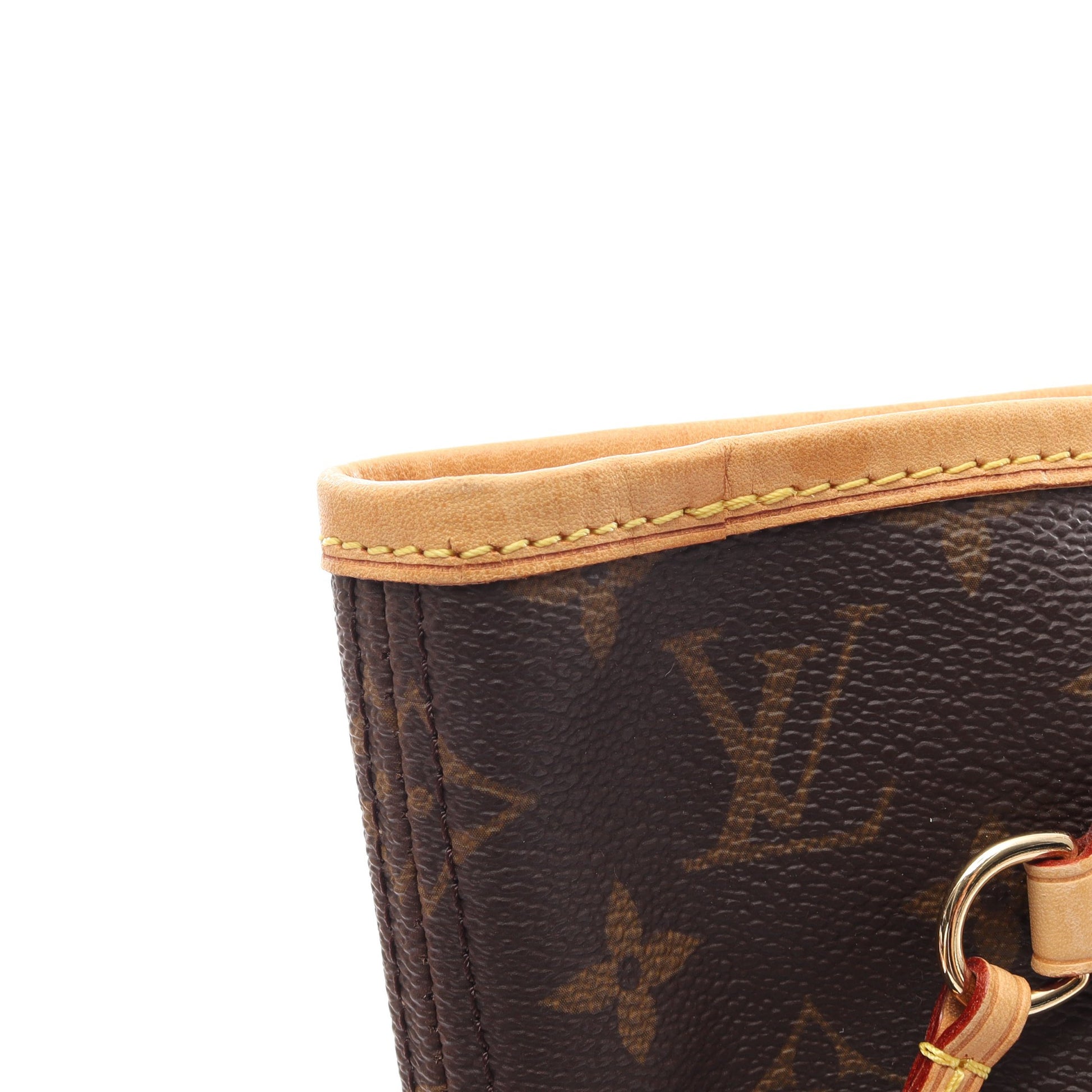 ネヴァーフルMM モノグラム ショルダーバッグ トートバッグ PVC レザー ブラウン ルイヴィトン バッグ LOUIS VUITTON