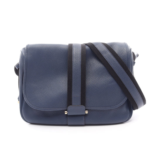 ブールラング ショルダーバッグ トリヨンクレマンス ブルー ブラック ゴールド金具 □R刻印 エルメス バッグ HERMES