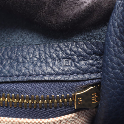 ブールラング ショルダーバッグ トリヨンクレマンス ブルー ブラック ゴールド金具 □R刻印 エルメス バッグ HERMES