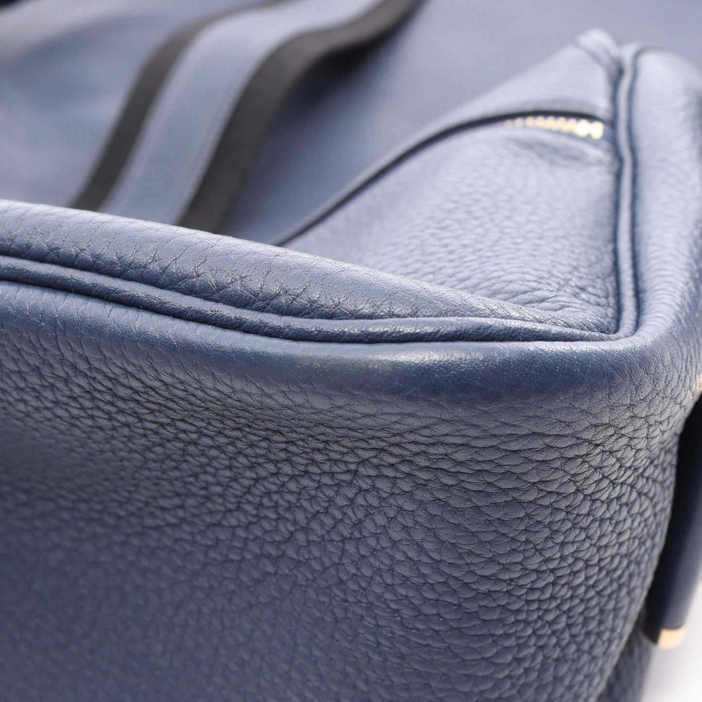 ブールラング ショルダーバッグ トリヨンクレマンス ブルー ブラック ゴールド金具 □R刻印 エルメス バッグ HERMES