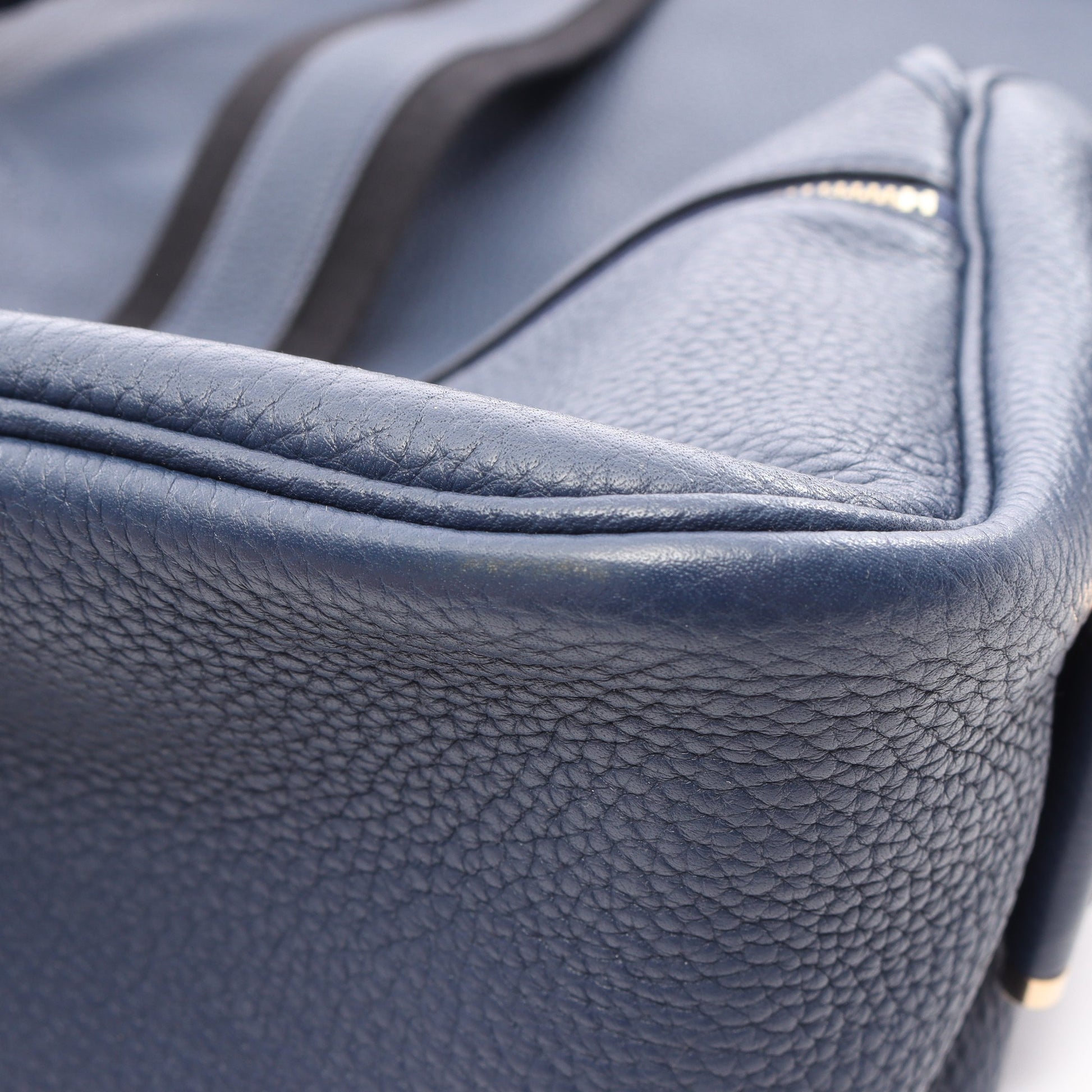 ブールラング ショルダーバッグ トリヨンクレマンス ブルー ブラック ゴールド金具 □R刻印 エルメス バッグ HERMES