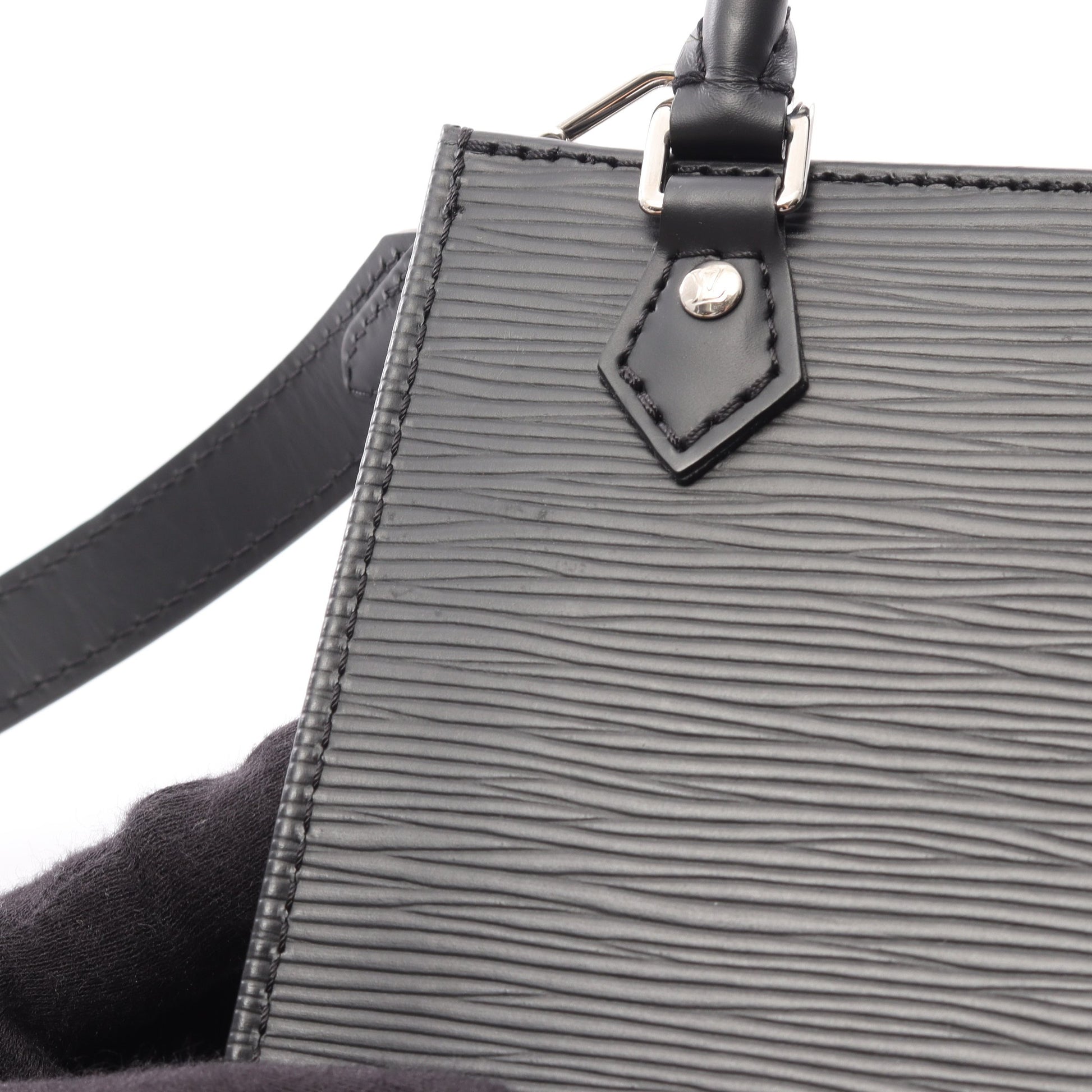プティット サックプラ エピ ノワール 2WAY ハンドバッグ レザー ブラック ルイヴィトン バッグ LOUIS VUITTON
