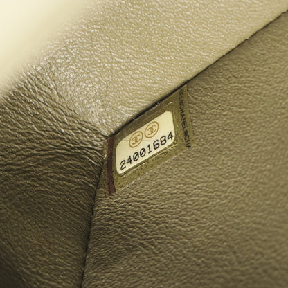 ミニマトラッセ20 チェーンショルダーバッグ レザー カーキグリーン ゴールド金具 シャネル バッグ CHANEL