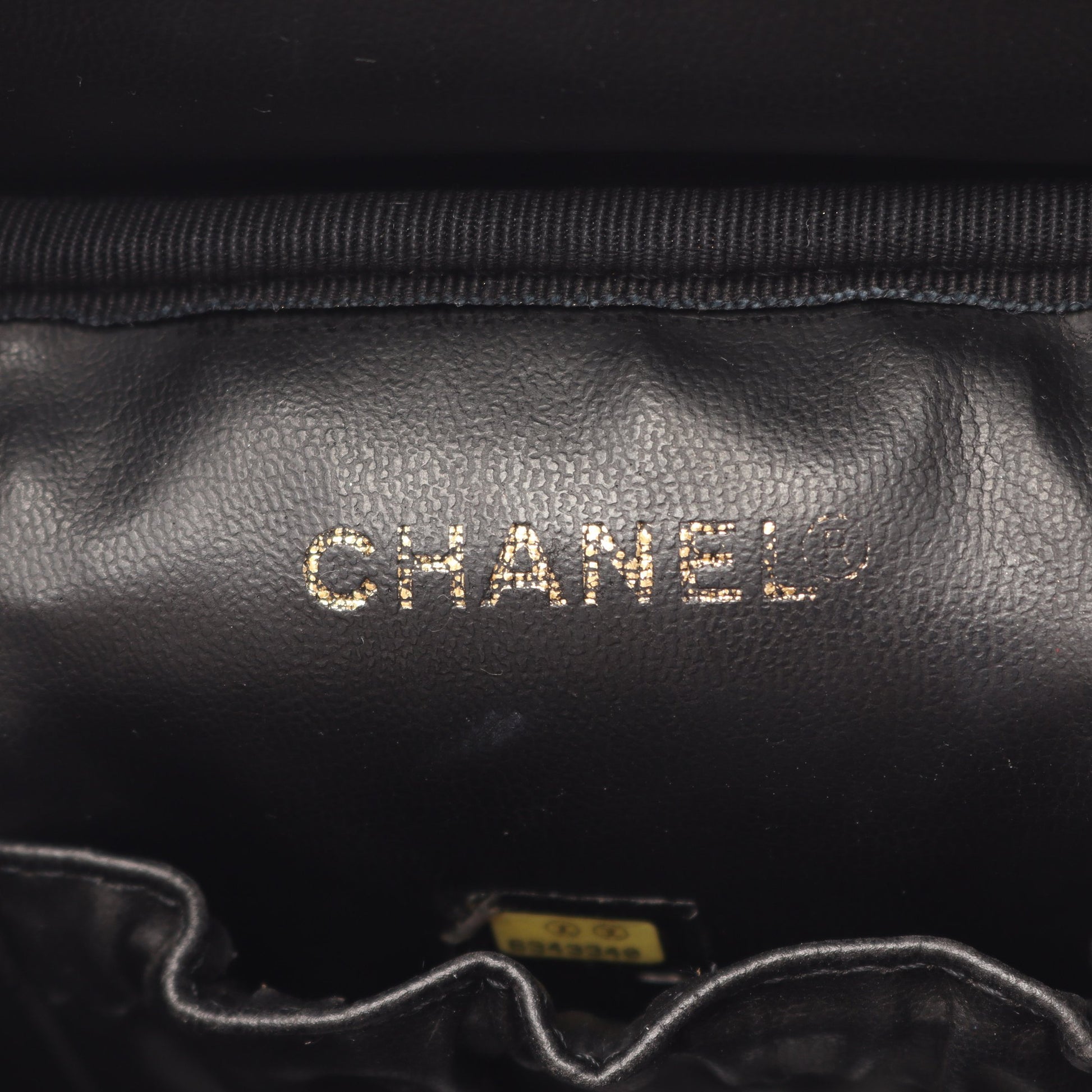 ココマーク ハンドバッグ バニティバッグ キャビアスキン ブラック ゴールド金具 シャネル バッグ CHANEL