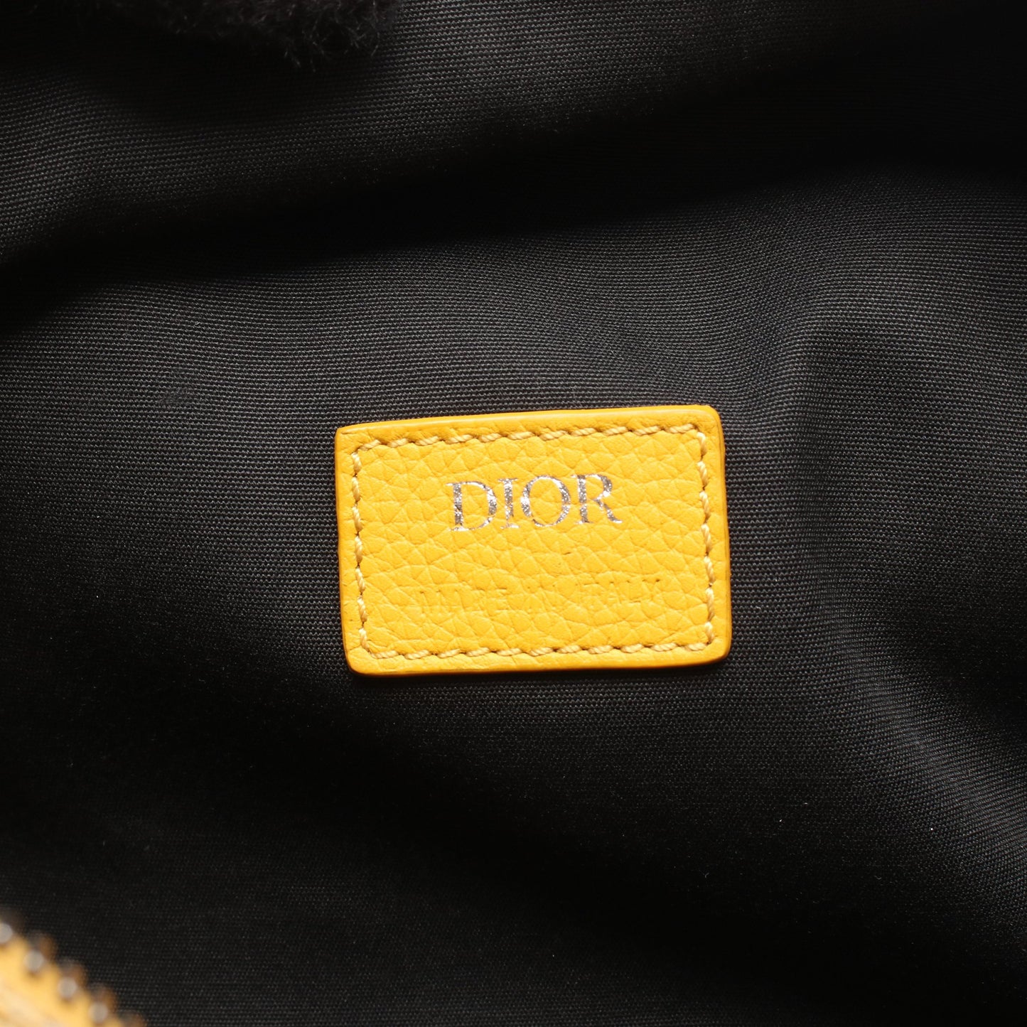 ランゴ 26 オブリーク 2WAY ハンドバッグ キャンバス レザー イエロー ネイビー クリスチャンディオール バッグ Christian Dior