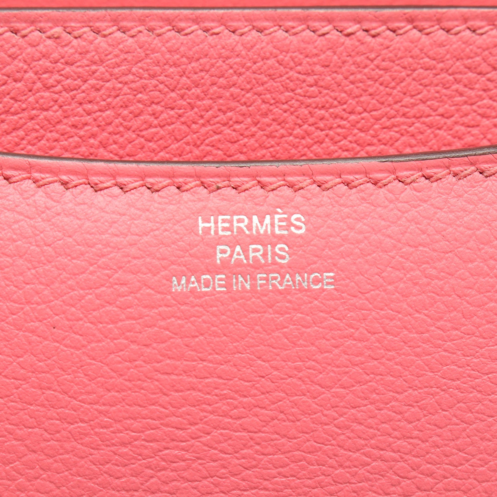 コンスタンス3 ミニ ローズエテ ショルダーバッグ エバーカラー ピンク シルバー金具 D刻印 エルメス バッグ HERMES