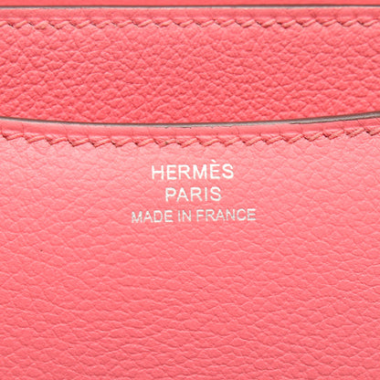 コンスタンス3 ミニ ローズエテ ショルダーバッグ エバーカラー ピンク シルバー金具 D刻印 エルメス バッグ HERMES