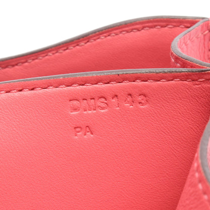 コンスタンス3 ミニ ローズエテ ショルダーバッグ エバーカラー ピンク シルバー金具 D刻印 エルメス バッグ HERMES