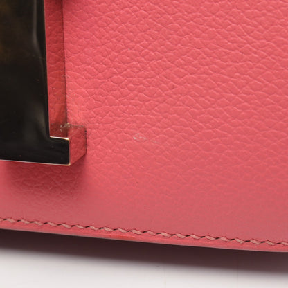コンスタンス3 ミニ ローズエテ ショルダーバッグ エバーカラー ピンク シルバー金具 D刻印 エルメス バッグ HERMES