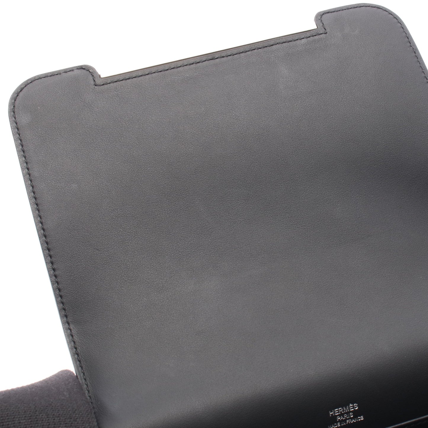 ゲタ ショルダーバッグ シェーブル ブラック シルバー金具 K刻印 エルメス バッグ HERMES