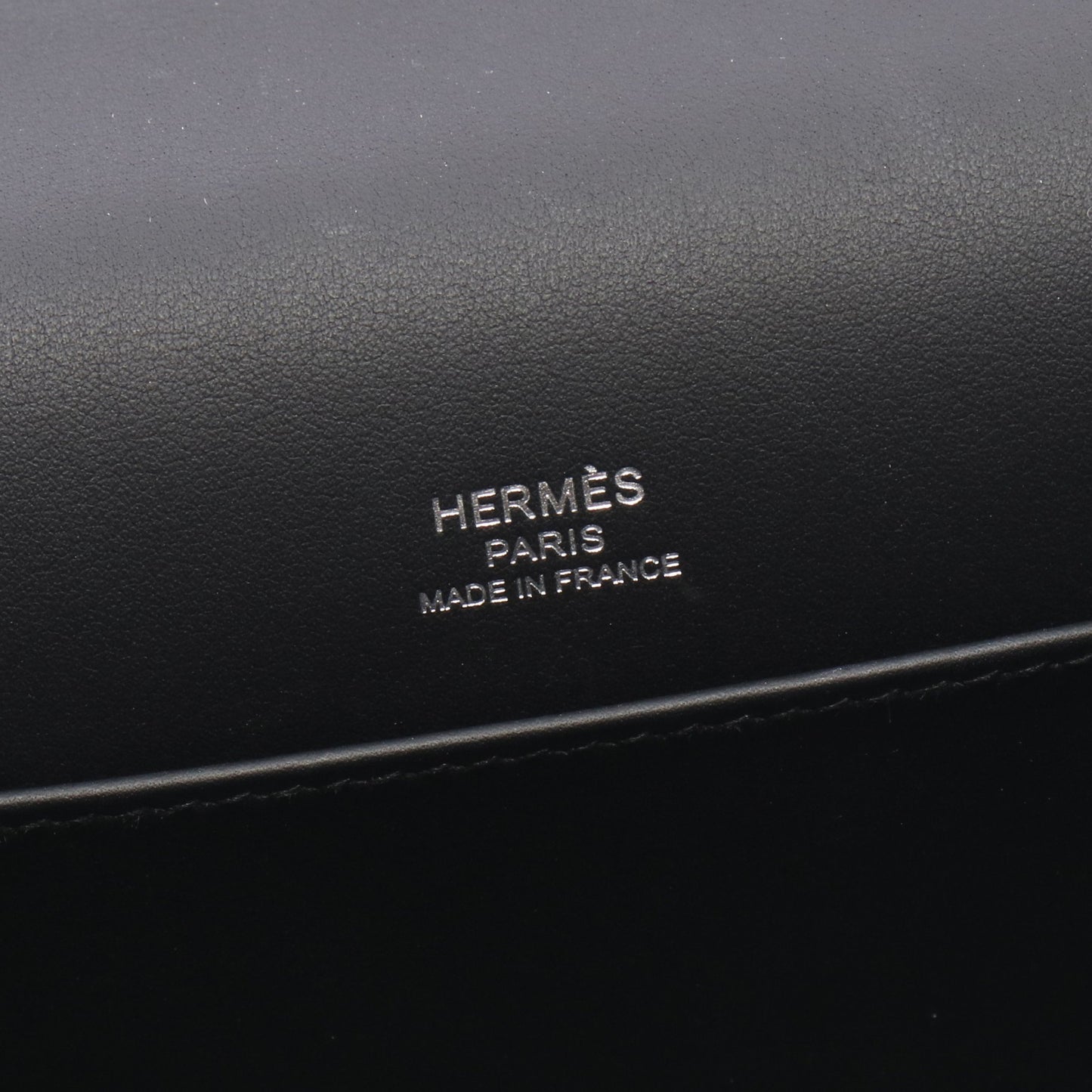 ゲタ ショルダーバッグ シェーブル ブラック シルバー金具 K刻印 エルメス バッグ HERMES
