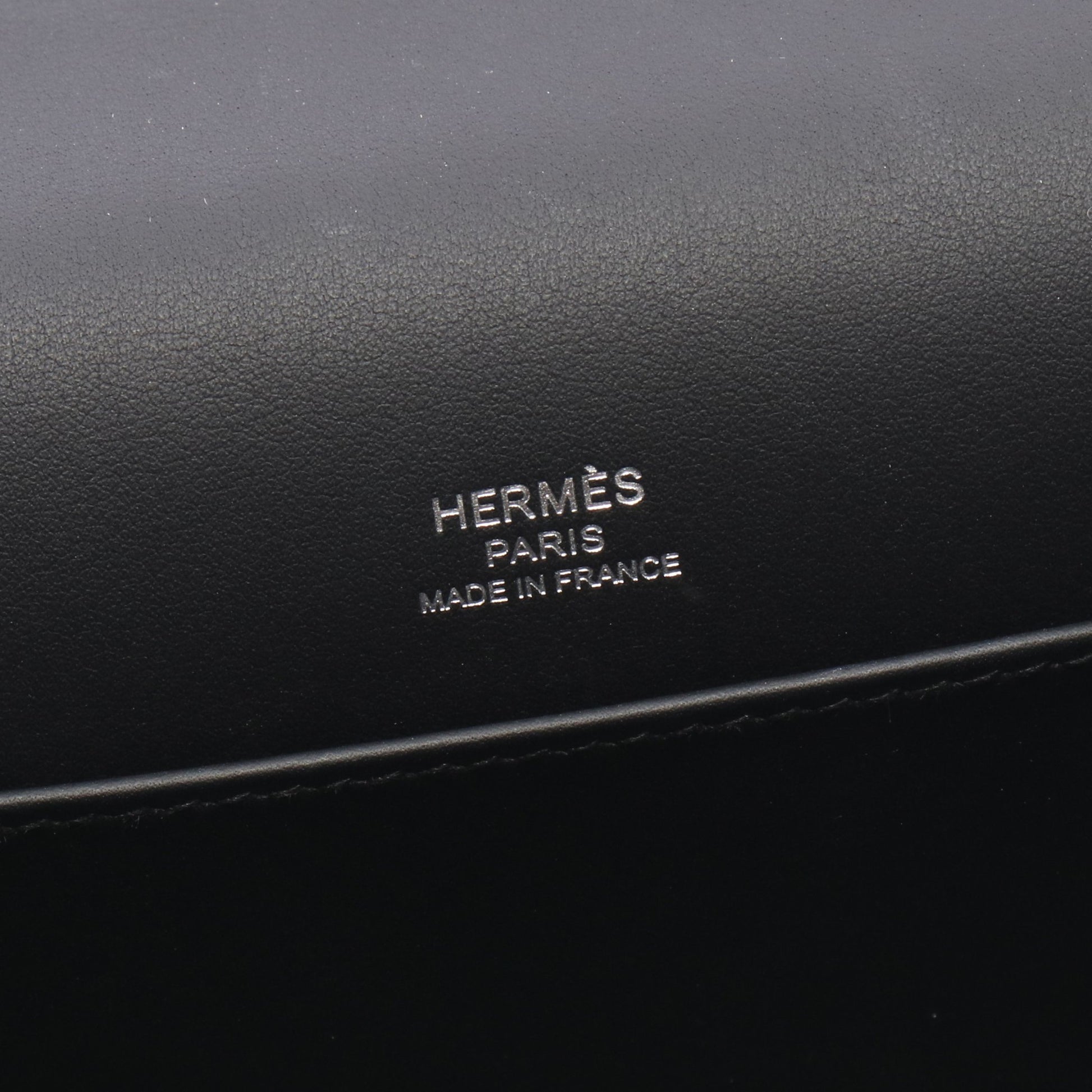 ゲタ ショルダーバッグ シェーブル ブラック シルバー金具 K刻印 エルメス バッグ HERMES