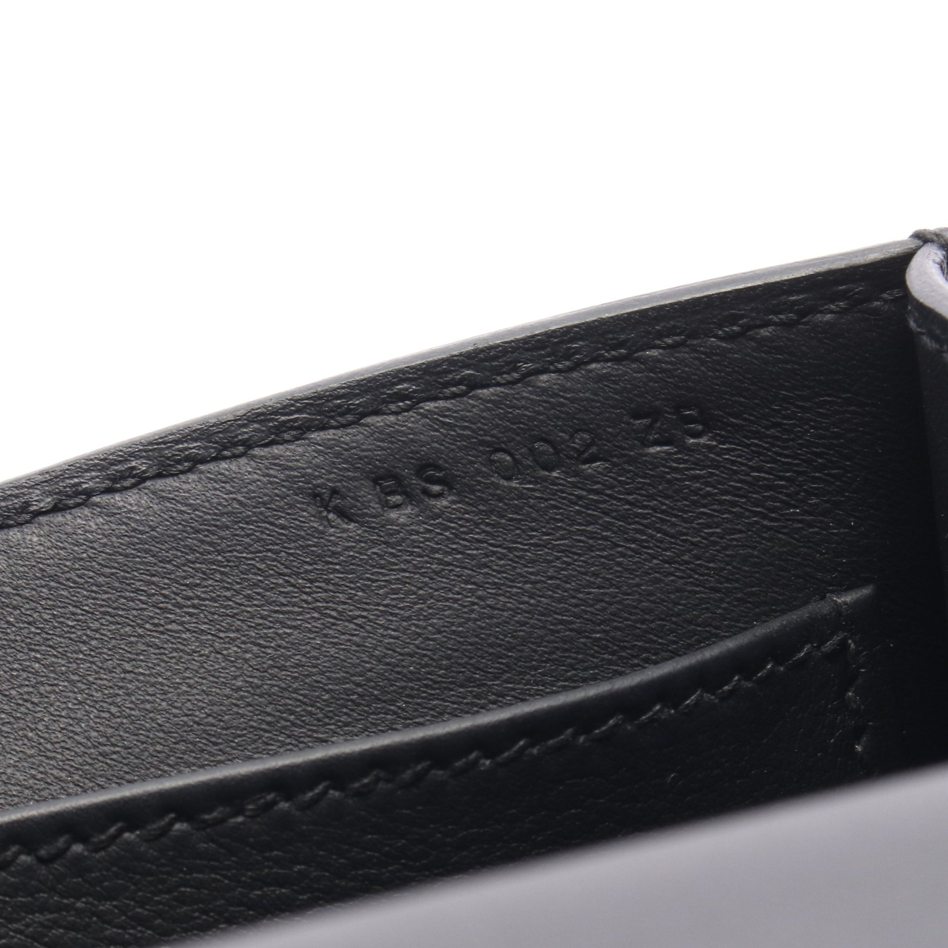 ゲタ ショルダーバッグ シェーブル ブラック シルバー金具 K刻印 エルメス バッグ HERMES