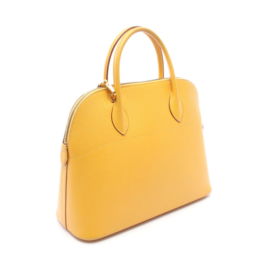 ボリード35 ジョーヌ 2WAY ハンドバッグ クシュベル イエロー ゴールド金具 □A刻印 エルメス バッグ HERMES