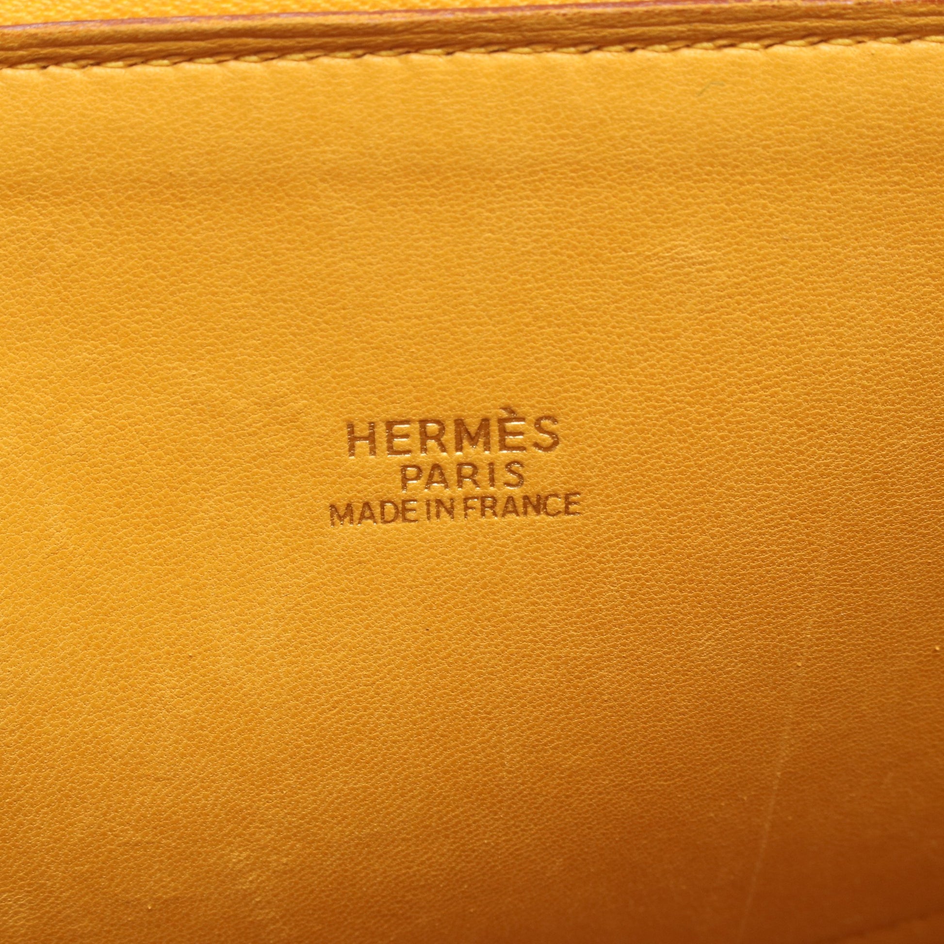 ボリード35 ジョーヌ 2WAY ハンドバッグ クシュベル イエロー ゴールド金具 □A刻印 エルメス バッグ HERMES