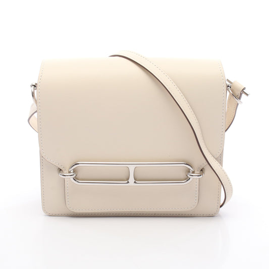 サック ロウリス ルリ ミニ ナタ ショルダーバッグ ヴォースイフト アイボリー シルバー金具 U刻印 エルメス バッグ HERMES