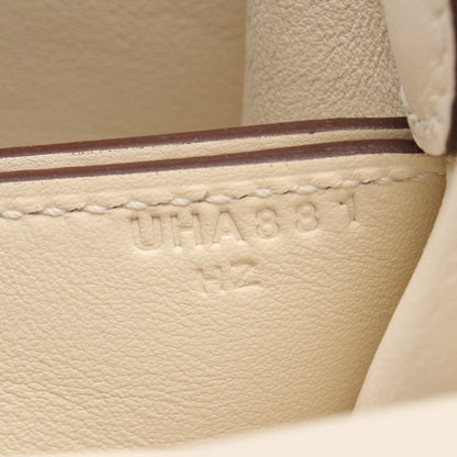 サック ロウリス ルリ ミニ ナタ ショルダーバッグ ヴォースイフト アイボリー シルバー金具 U刻印 エルメス バッグ HERMES