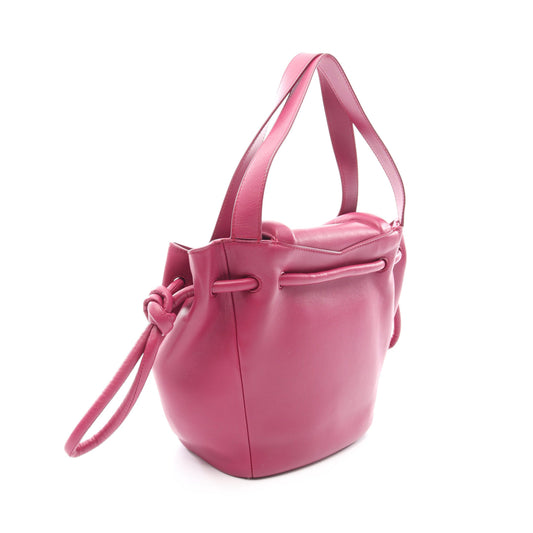 ピーク ハンドバッグ レザー パープル ボッテガヴェネタ バッグ BOTTEGA VENETA