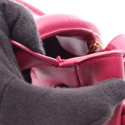 ピーク ハンドバッグ レザー パープル ボッテガヴェネタ バッグ BOTTEGA VENETA