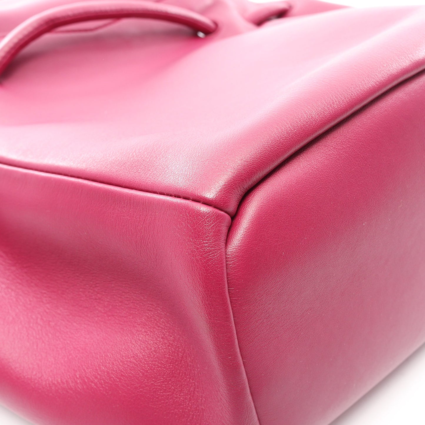 ピーク ハンドバッグ レザー パープル ボッテガヴェネタ バッグ BOTTEGA VENETA