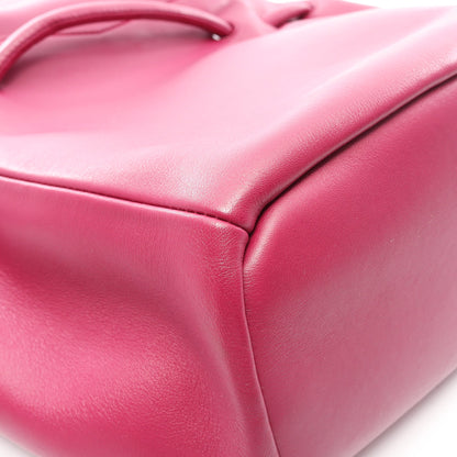ピーク ハンドバッグ レザー パープル ボッテガヴェネタ バッグ BOTTEGA VENETA