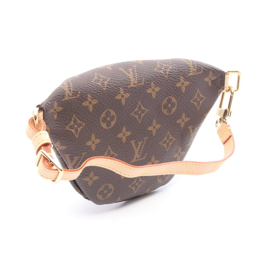 マイクロバムバッグ モノグラム ベルトチャーム ウエストバッグ PVC レザー ブラウン ルイヴィトン バッグ LOUIS VUITTON