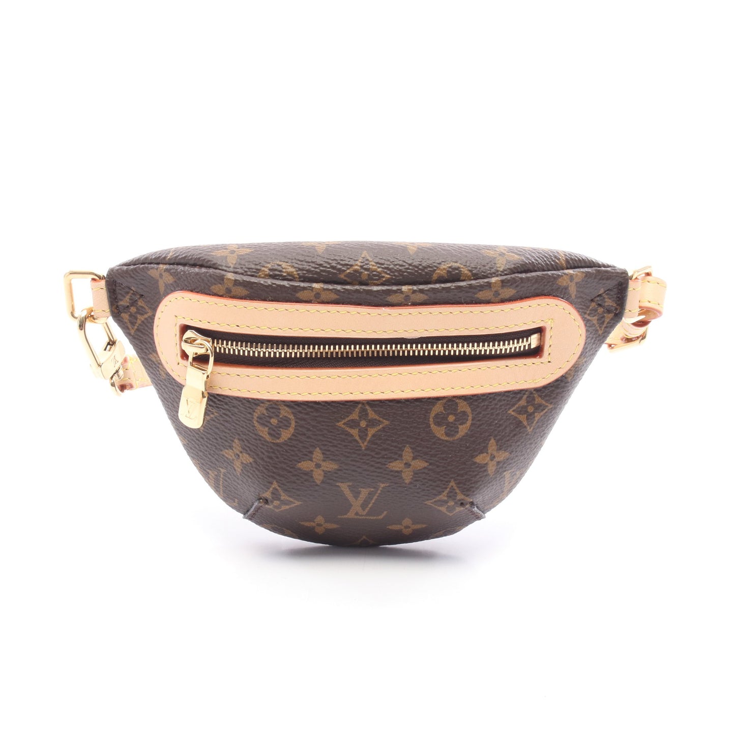 マイクロバムバッグ モノグラム ベルトチャーム ウエストバッグ PVC レザー ブラウン ルイヴィトン バッグ LOUIS VUITTON